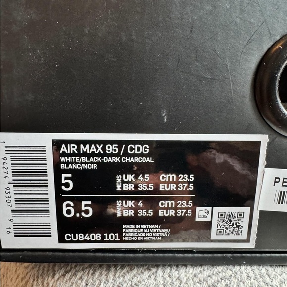NWT Nike Air Max 95 Comme des Garcons - Picture 16 of 16